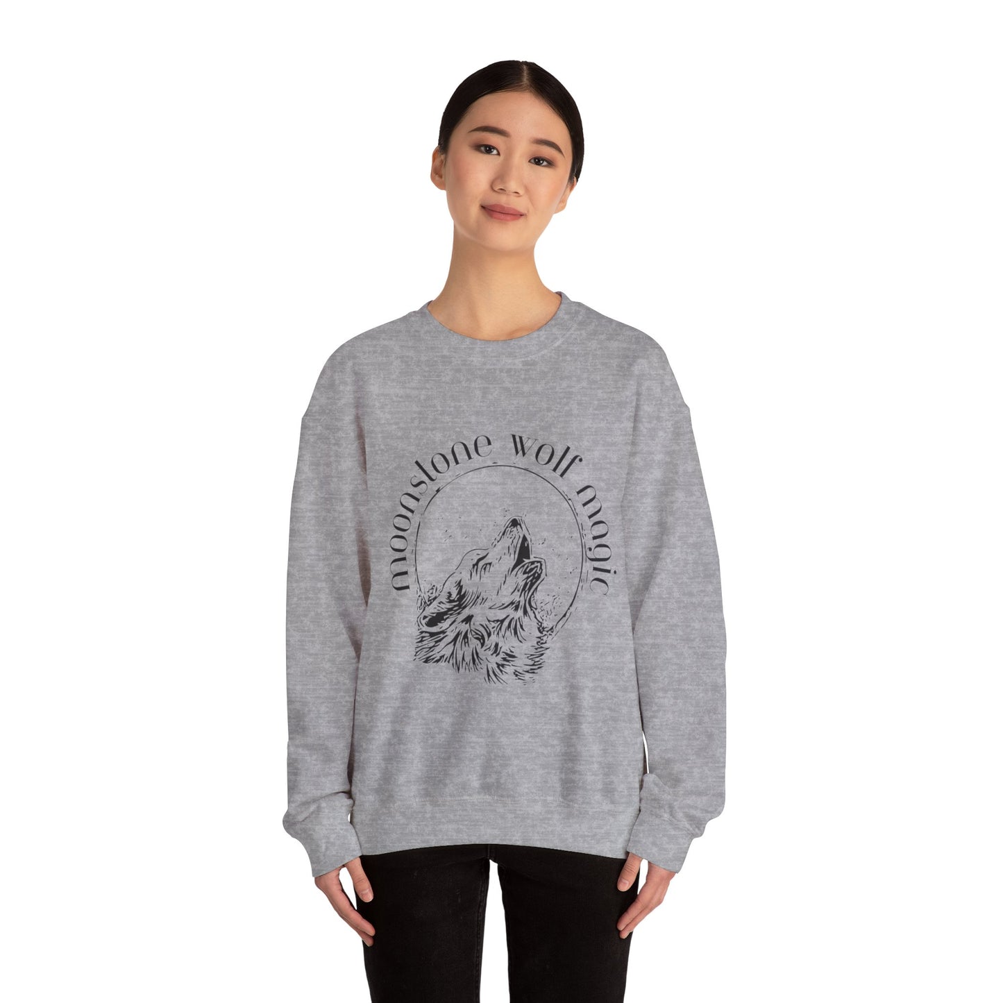 Moonstone Wolf Magic Crewneck Sweatshirt