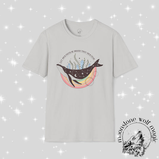 Inspirational Whale Graphic T-Shirt - Unisex Softstyle Tee